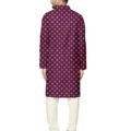 Men's Cotton Blend Foil Print Kurta Pajama Set