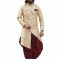 Mens Sherwani Style Dhoti Dress Set