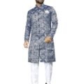 Mens Ethnic Wear Blue Sherwani Set