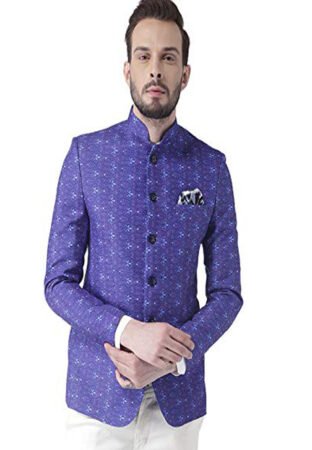 Men’s Notch/bandgala Lapel Regular Fit Blazer